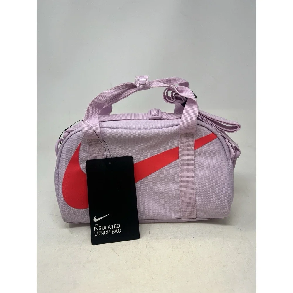 Nike Insulated Lunch Box Tote Bag Purple & Red Club Large Logo NWT